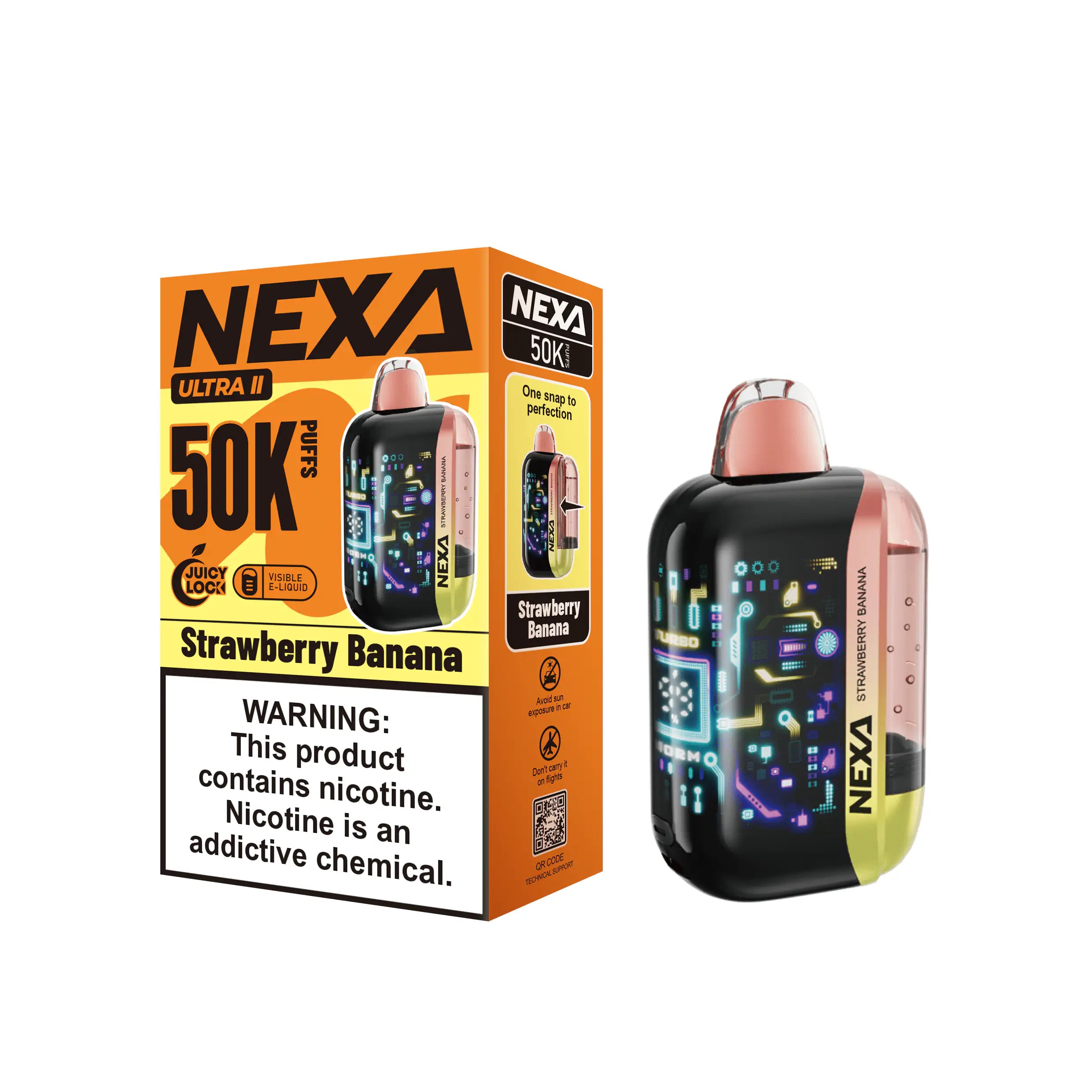Strawberry Banana - NEXA Ultra II 50K Disposable Vape JellyPuffs