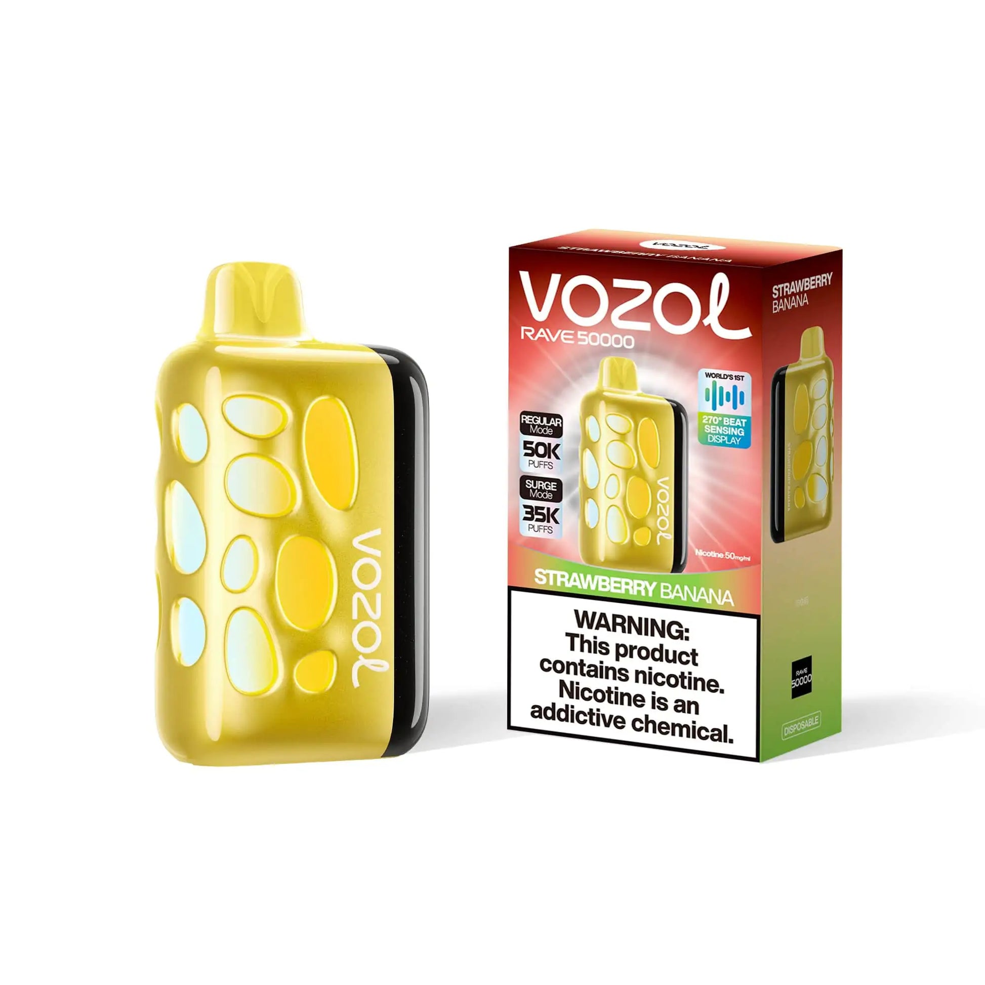 Strawberry Banana – VOZOL Rave 50000 Disposable