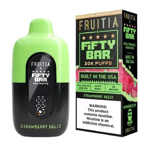 Strawberry Beltz - Fifty Bar 20K Disposable Vape JellyPuffs
