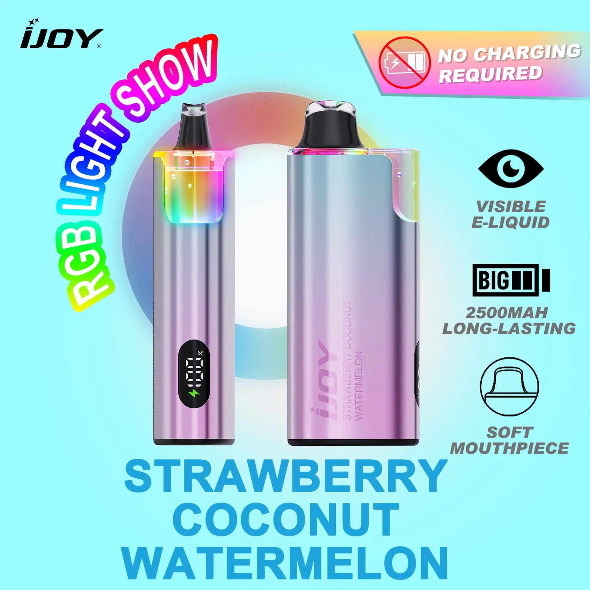 Strawberry Coconut Watermelon - iJoy IO50000 Disposable Vape JellyPuffs