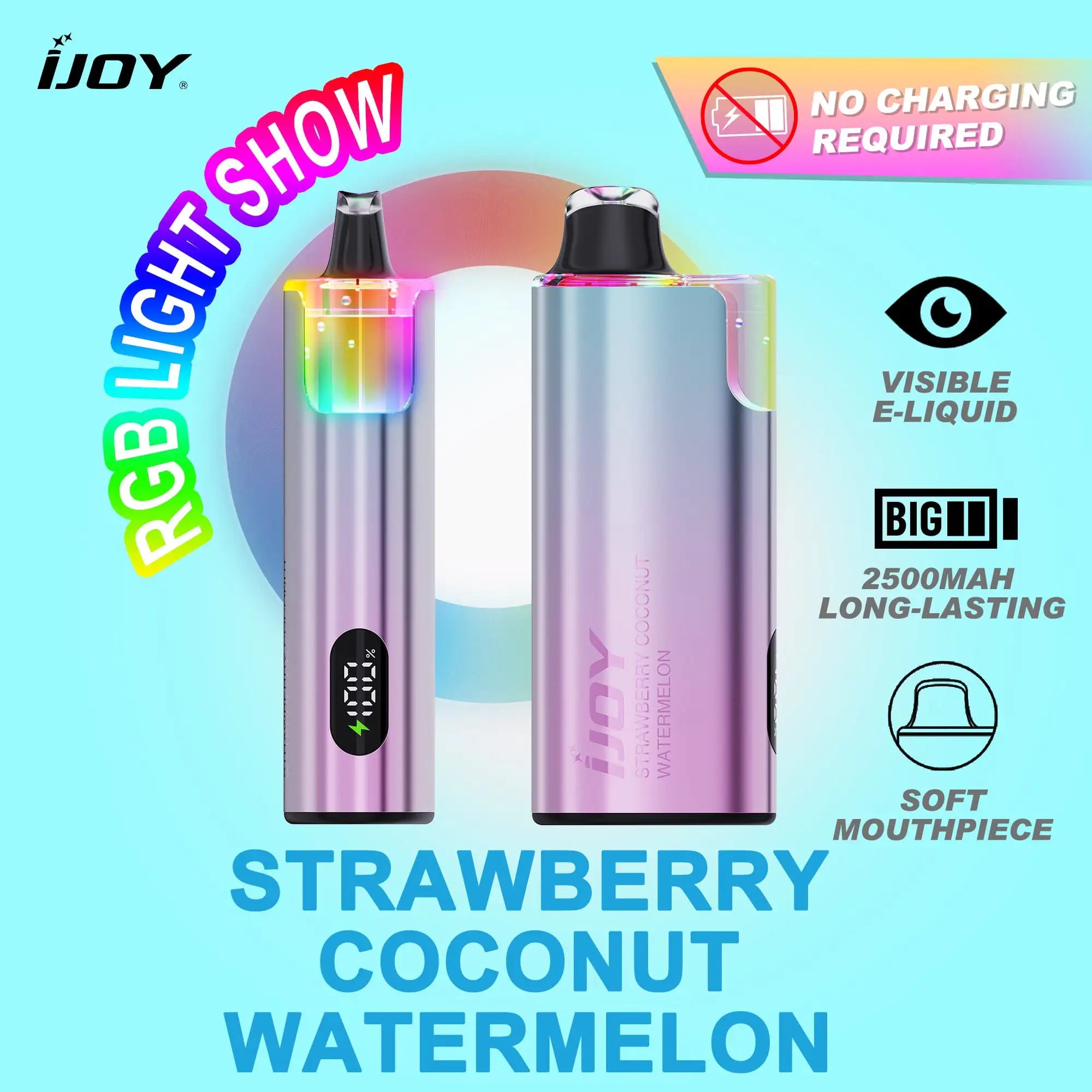 Strawberry Coconut Watermelon - iJoy IO50000 Disposable Vape JellyPuffs