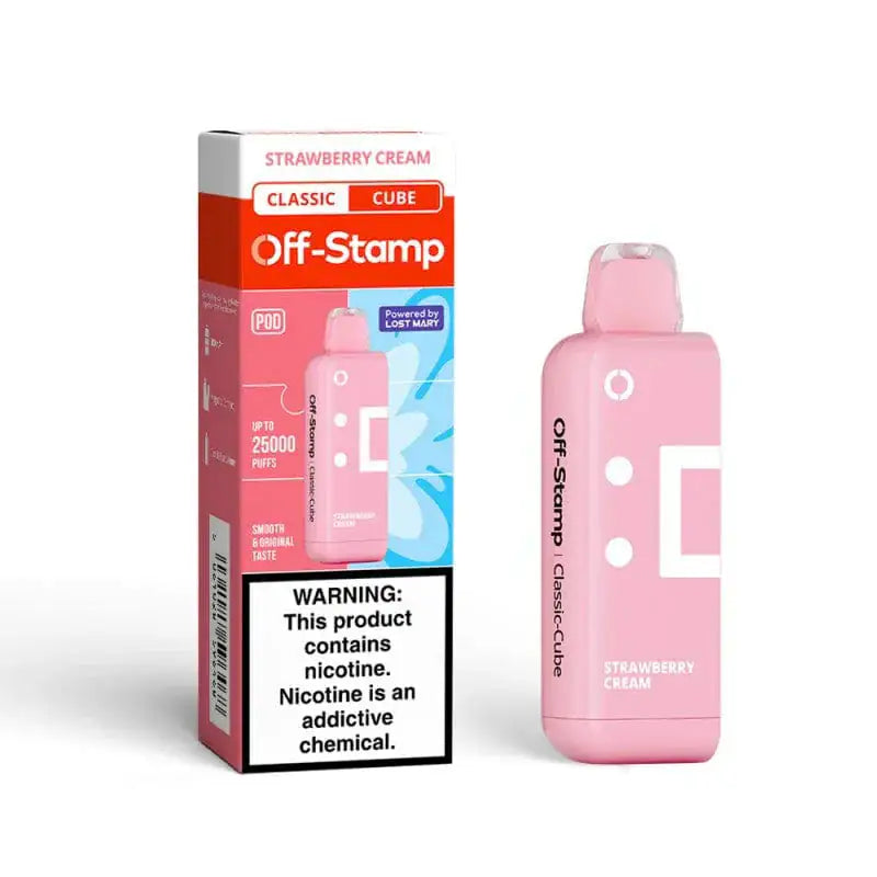 Strawberry Cream - Off-Stamp Classic Cube 25K Disposable Pod JellyPuffs