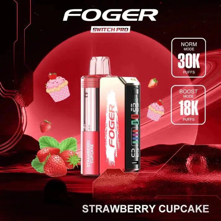 Strawberry Cupcake - Foger Switch Pro 30K Disposable Kit JellyPuffs