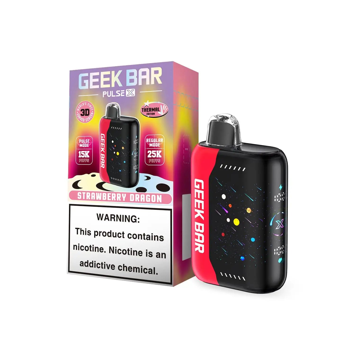 Strawberry Dragon - Geek Bar Pulse X 25K Disposable Vape JellyPuffs