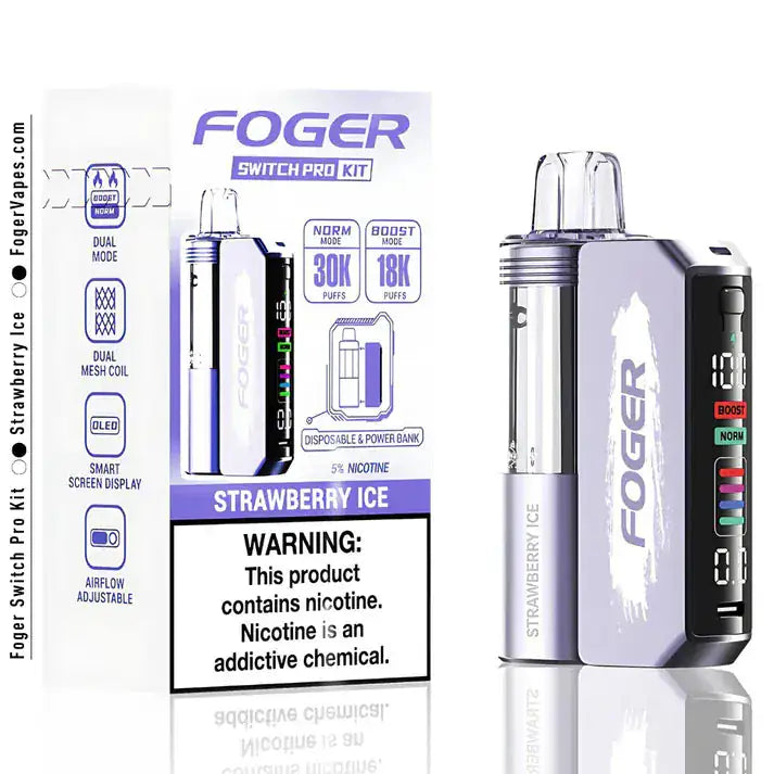 Strawberry Ice - Foger Switch Pro 30K Disposable Kit JellyPuffs