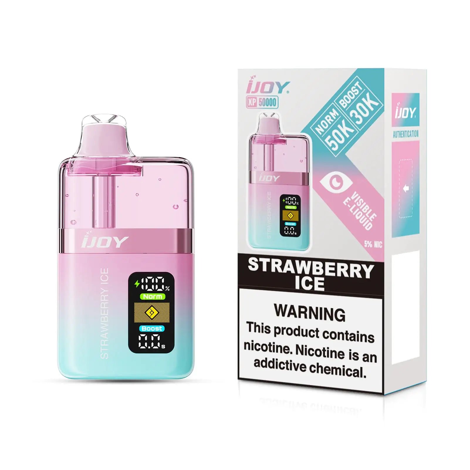Strawberry Ice - iJoy XP50000 Disposable Vape JellyPuffs