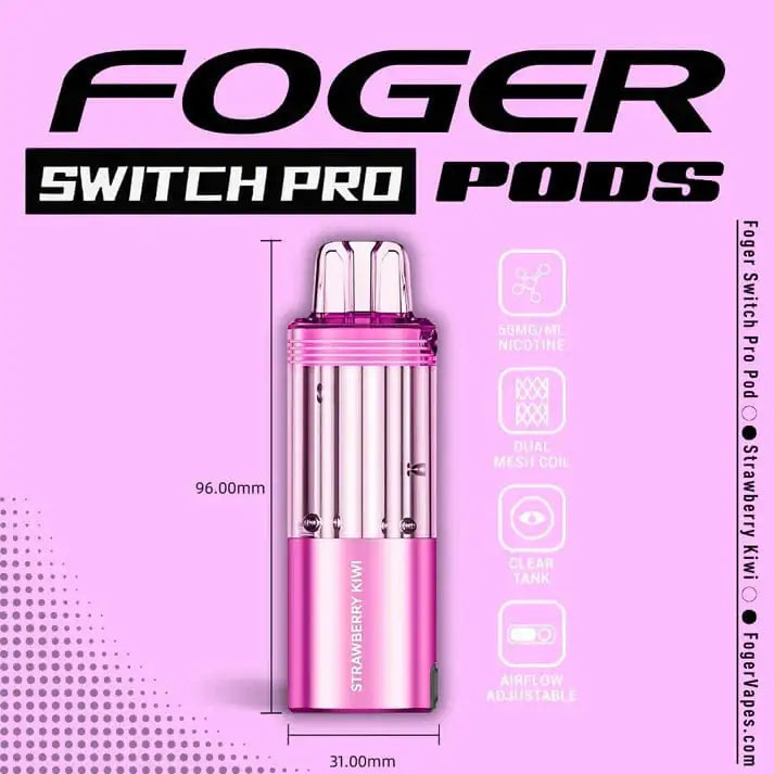 Strawberry Kiwi - Foger Switch Pro 30K Disposable Pod JellyPuffs