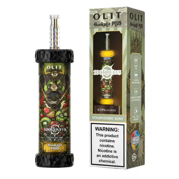 Strawberry Kiwi - Olit Hookalit Plus 100K Disposable E-Hookah JellyPuffs