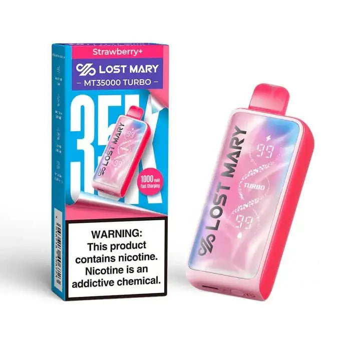 Strawberry+ Lost Mary MT35000 Turbo Disposable Vape JellyPuffs