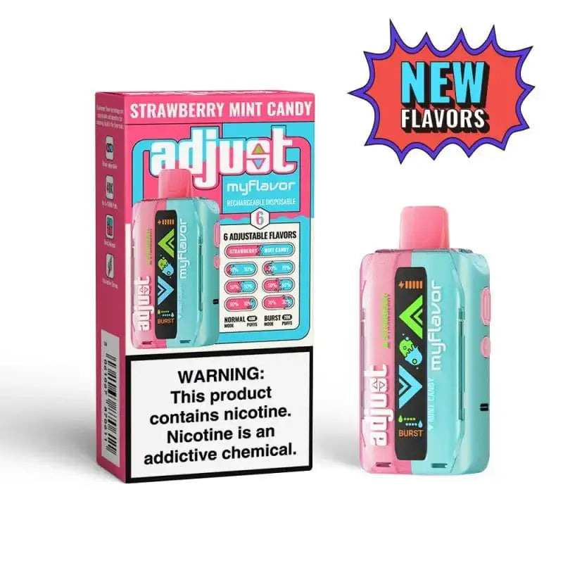 Strawberry Mint Candy - Adjust MyFlavor 40K Disposable Vape JellyPuffs
