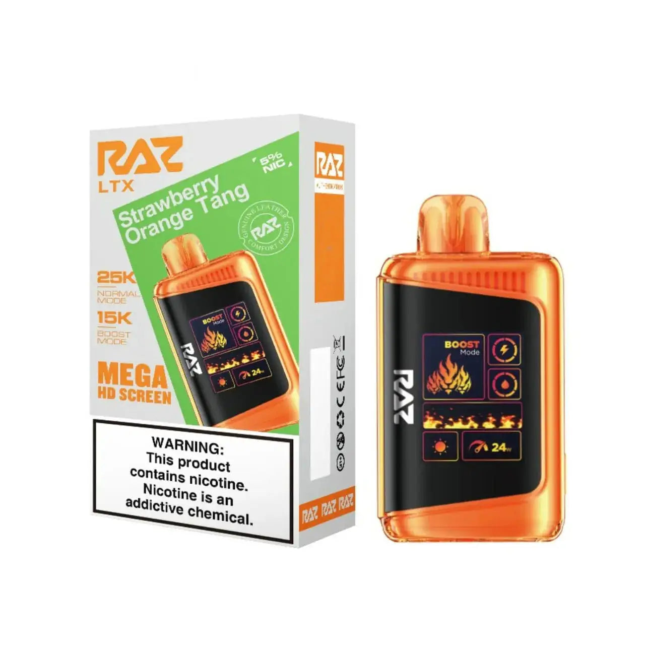 Strawberry Orange Tang - RAZ LTX DC25000 Disposable Vape JellyPuffs
