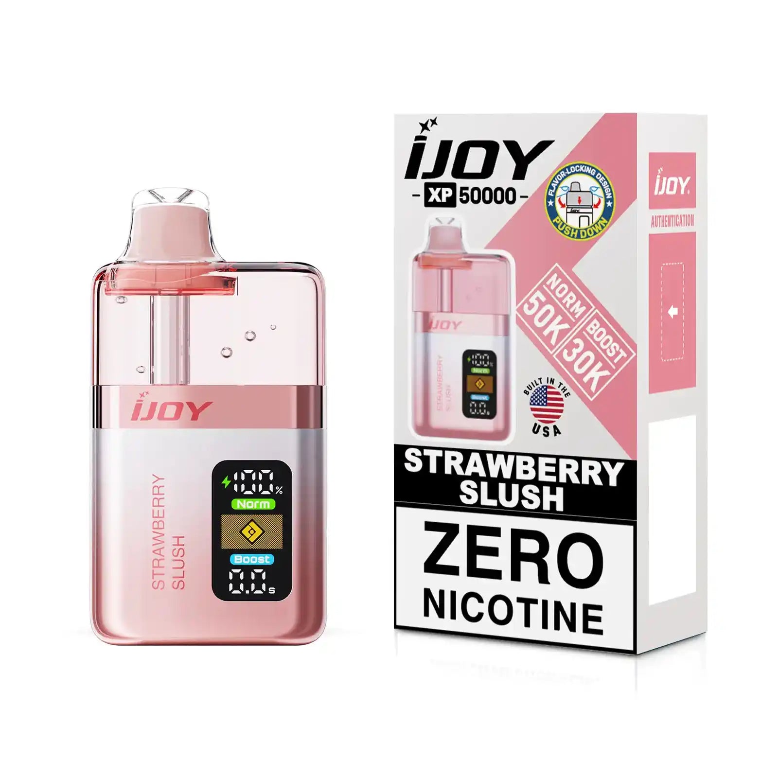 Strawberry Slush - iJoy XP50000 Zero Nicotine Disposable Vape JellyPuffs