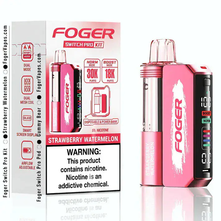 Strawberry Watermelon - Foger Switch Pro 30K Disposable Kit JellyPuffs