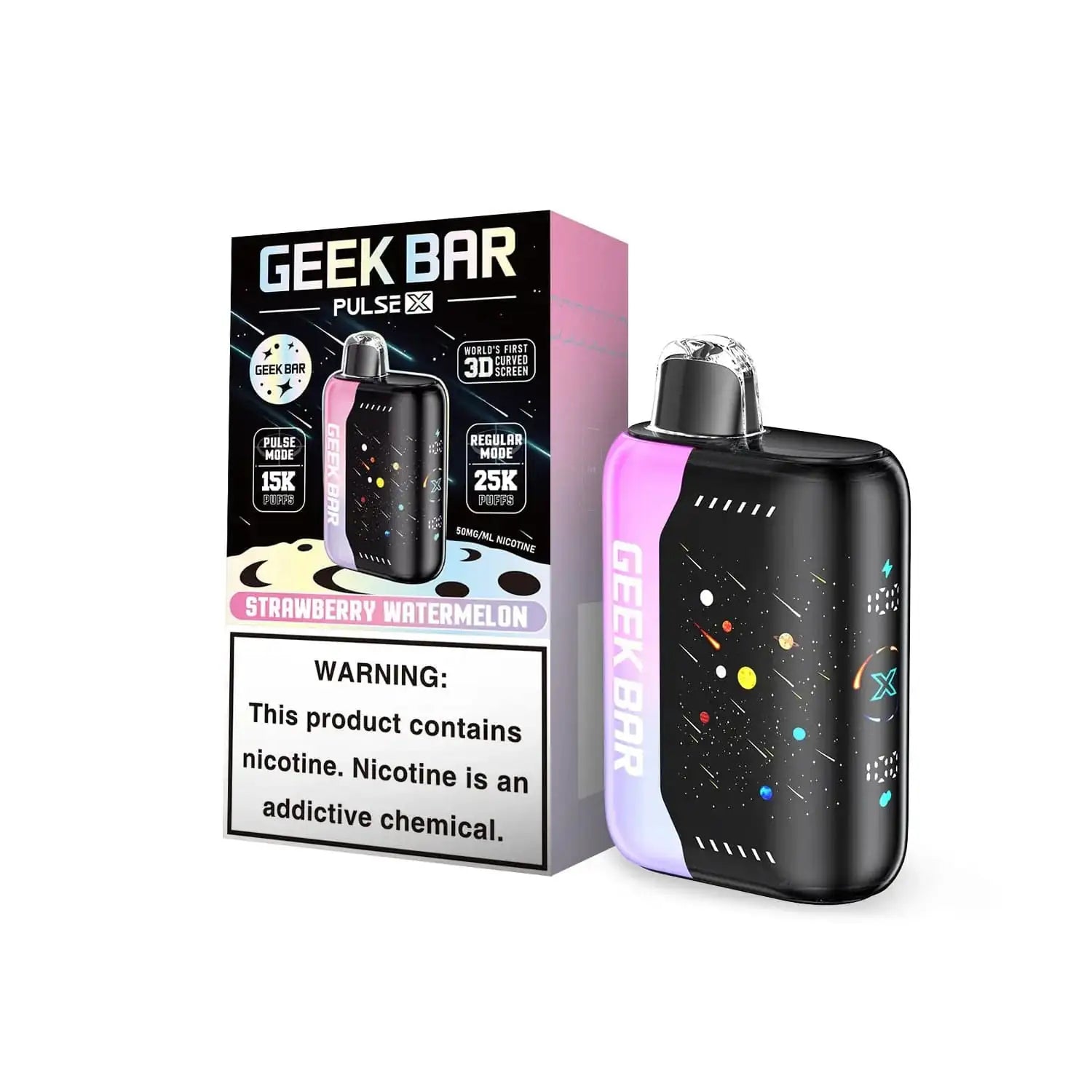 Strawberry Watermelon - Geek Bar Pulse X 25K Disposable Vape JellyPuffs