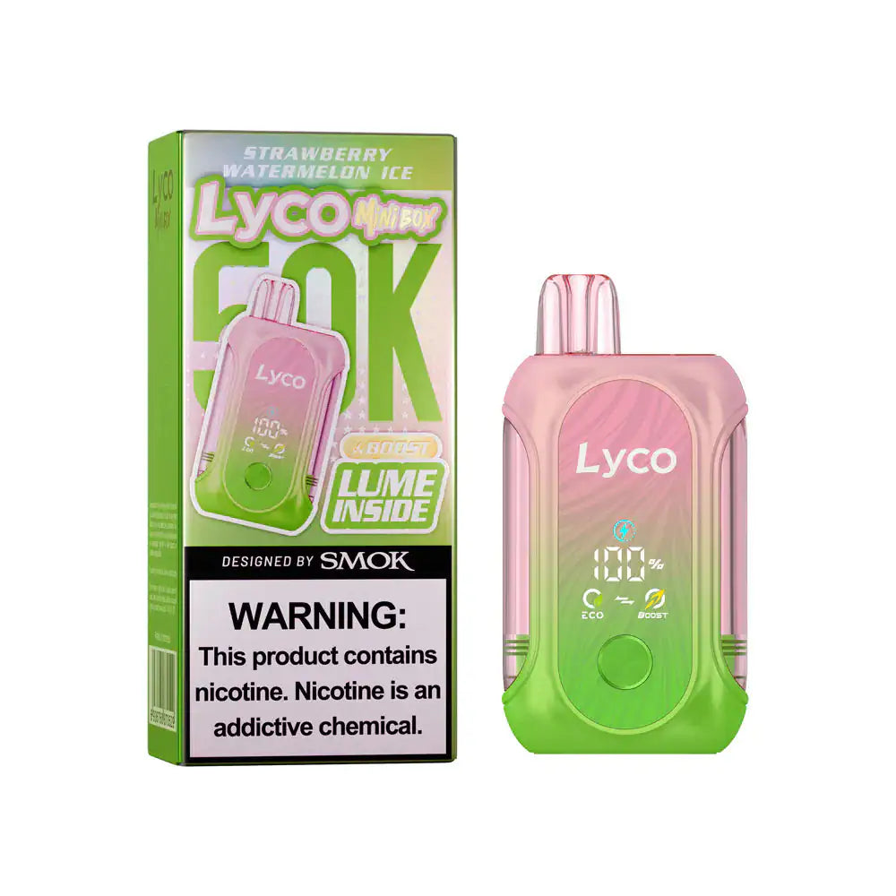 Strawberry Watermelon Ice - LYCO Mini Box 50k Disposable Vape JellyPuffs