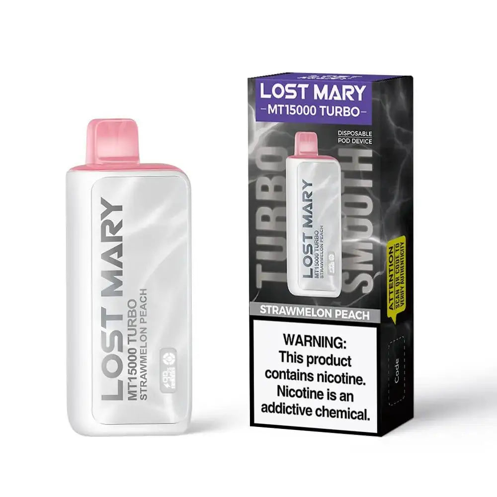 Strawmelon Peach - Lost Mary MT15000 Turbo Disposable Vape JellyPuffs