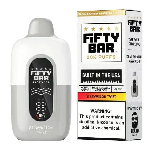Strawmelon Twist - Fifty Bar 20K Disposable Vape JellyPuffs