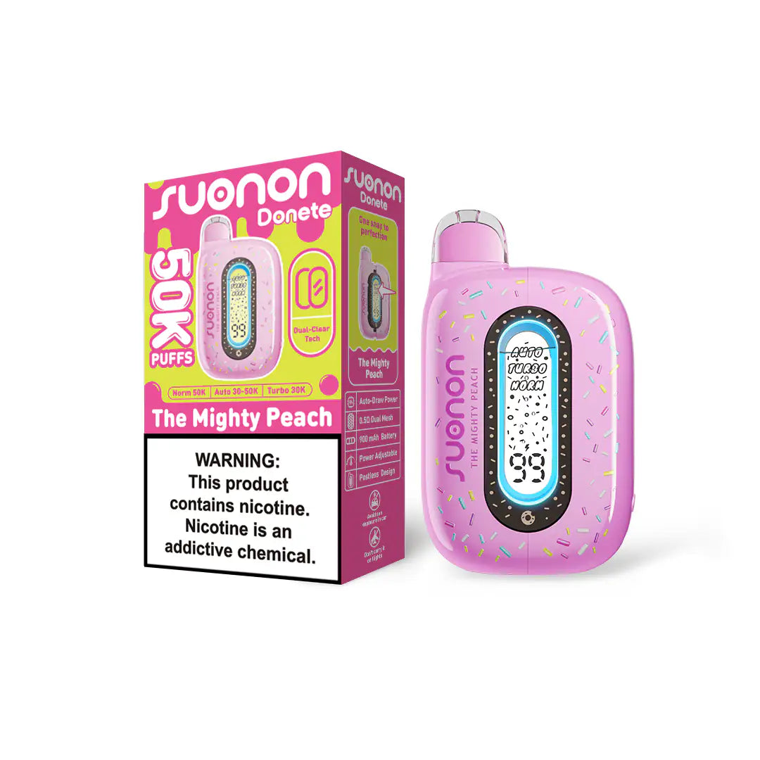 The Mighty Peach - Suonon Donete By NEXA 50K Disposable Vape JellyPuffs