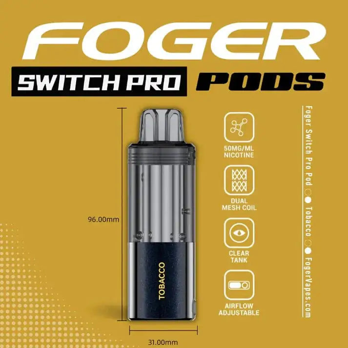 Tobacco - Foger Switch Pro 30K Disposable Pod JellyPuffs