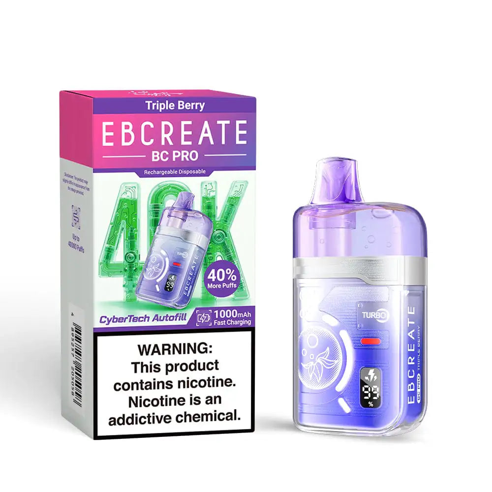 Triple Berry - EBCREATE BC Pro 40K Disposable Vape JellyPuffs