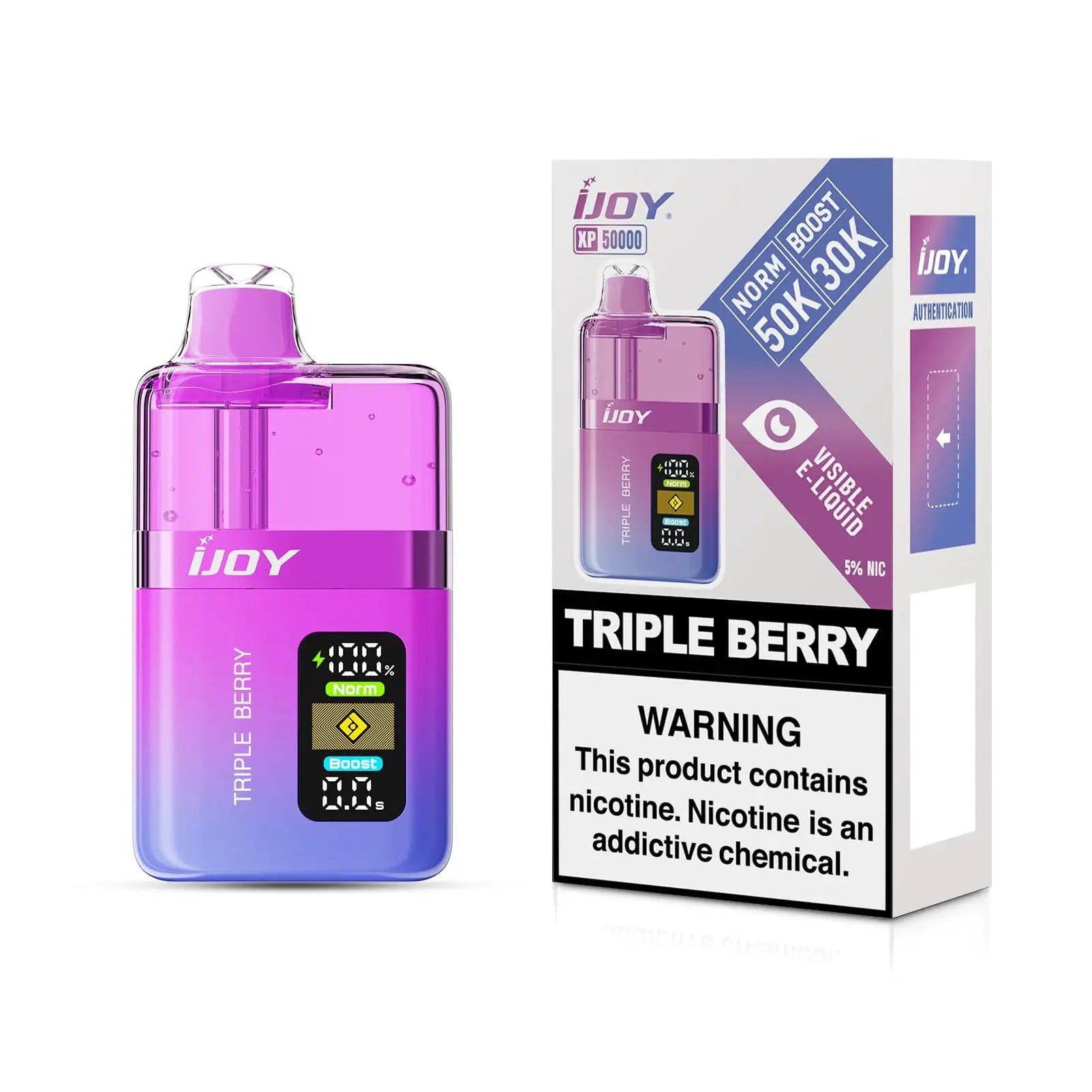 Triple Berry - iJoy XP50000 Disposable Vape JellyPuffs