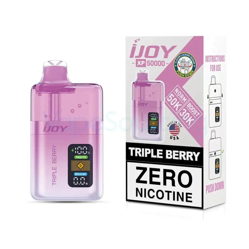 Triple Berry - iJoy XP50000 Zero Nicotine Disposable Vape JellyPuffs