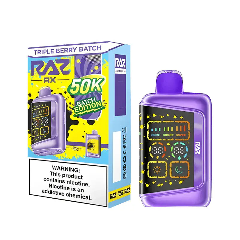 Triple Berry Batch - RAZ RX 50K Batch Edition Disposable Vape JellyPuffs