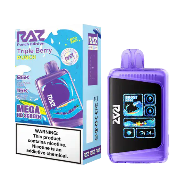 Triple Berry Punch - RAZ LTX DC25000 Disposable Vape JellyPuffs
