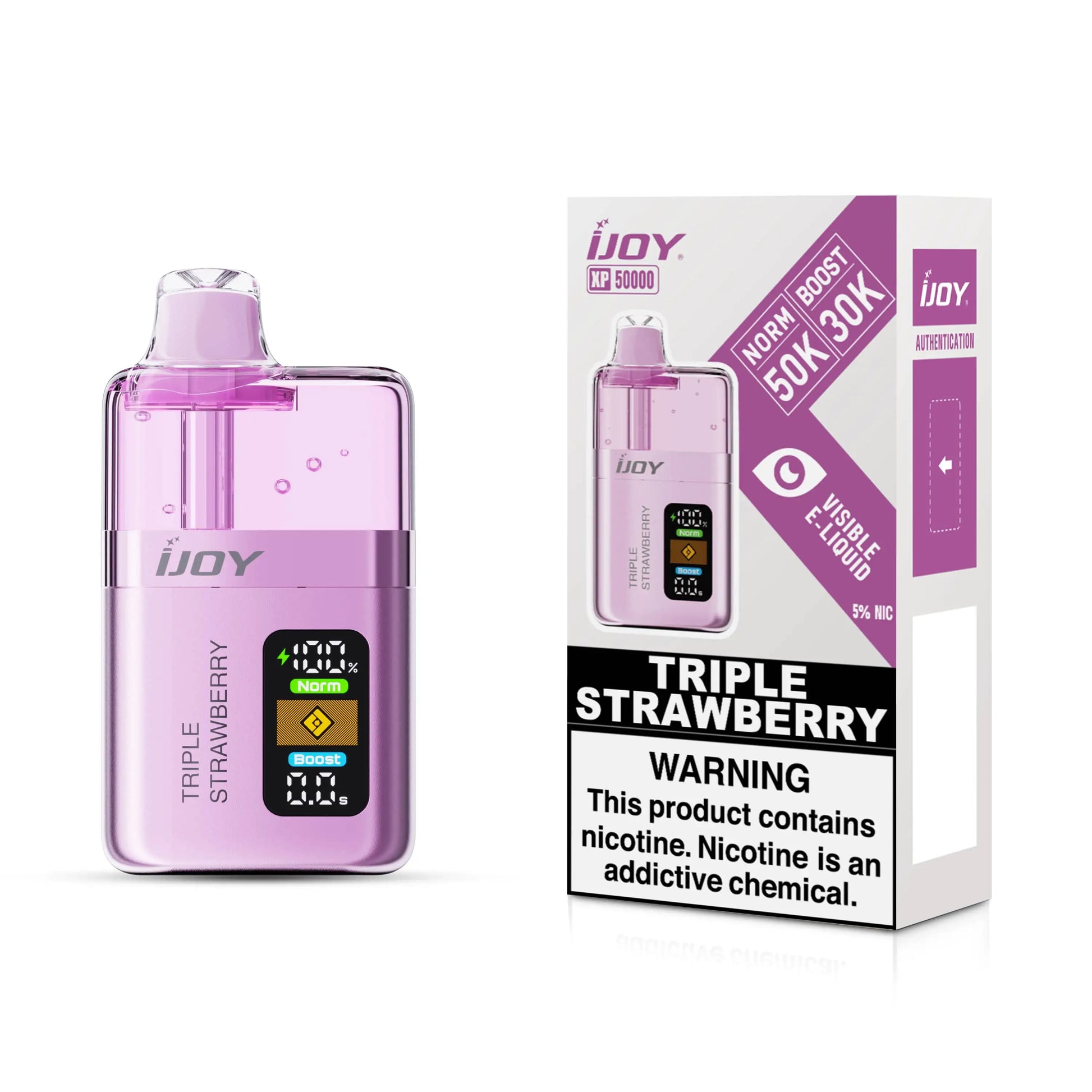 Triple Strawberry - iJoy XP50000 Disposable Vape JellyPuffs