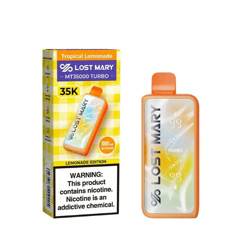 Tropical Lemonade - Lost Mary MT35000 Turbo Disposable Vape Lemonade Edition JellyPuffs