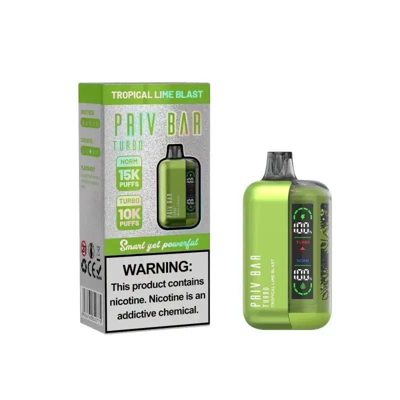 Tropical Lime Blast - Priv Bar Turbo 15k Disposable JellyPuffs