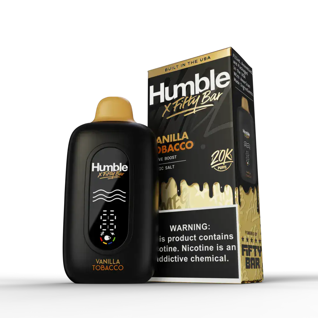 Vanilla Tobacco - Fifty Bar x Humble 20K Disposable Vape JellyPuffs
