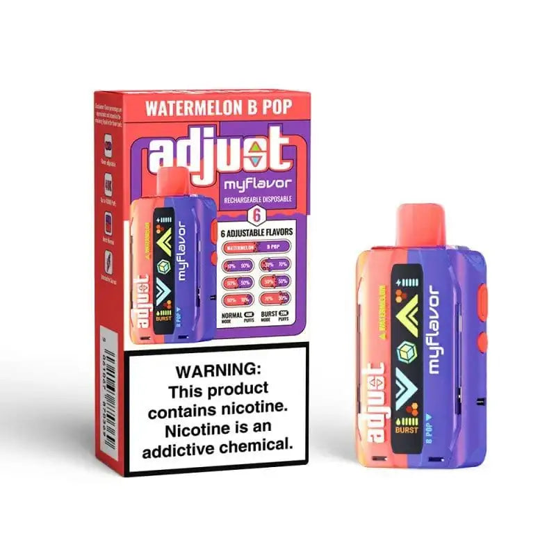 Watermelon B Pop - Adjust MyFlavor 40K Disposable Vape JellyPuffs