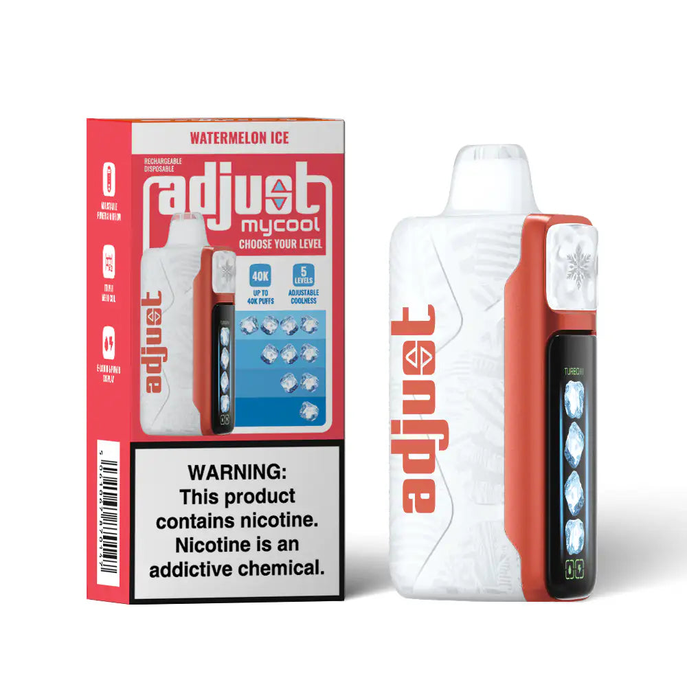 Watermelon Ice - Adjust MyCool 40K Disposable Vape JellyPuffs