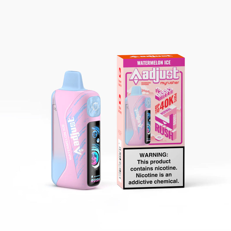 Watermelon Ice - Adjust Myrusher 40k Disposable Vape