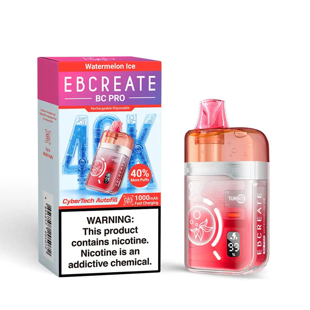 Watermelon Ice - EBCREATE BC Pro 40K Disposable Vape JellyPuffs
