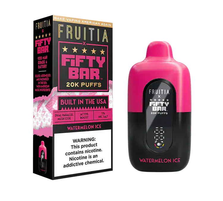 Watermelon Ice - Fifty Bar 20K Disposable Vape JellyPuffs