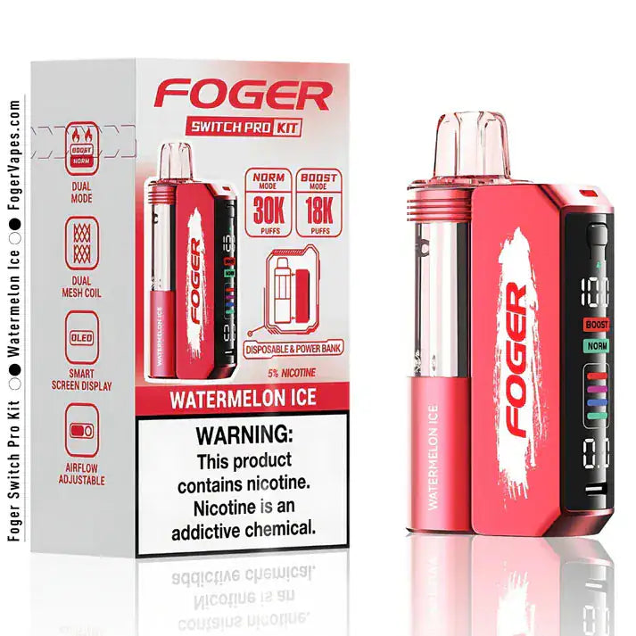 Watermelon Ice - Foger Switch Pro 30K Disposable Kit JellyPuffs