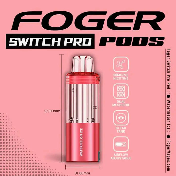 Watermelon Ice - Foger Switch Pro 30K Disposable Pod JellyPuffs