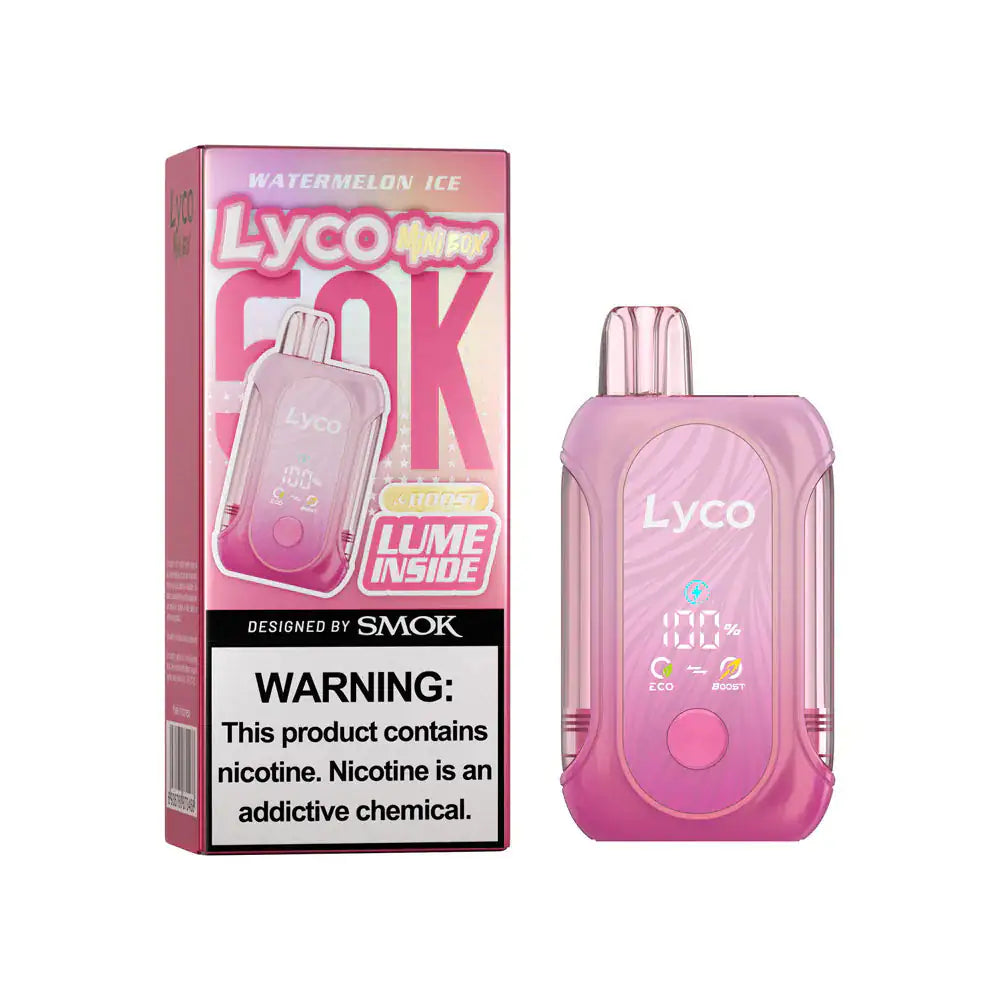 Watermelon Ice - LYCO Mini Box 50k Disposable Vape JellyPuffs