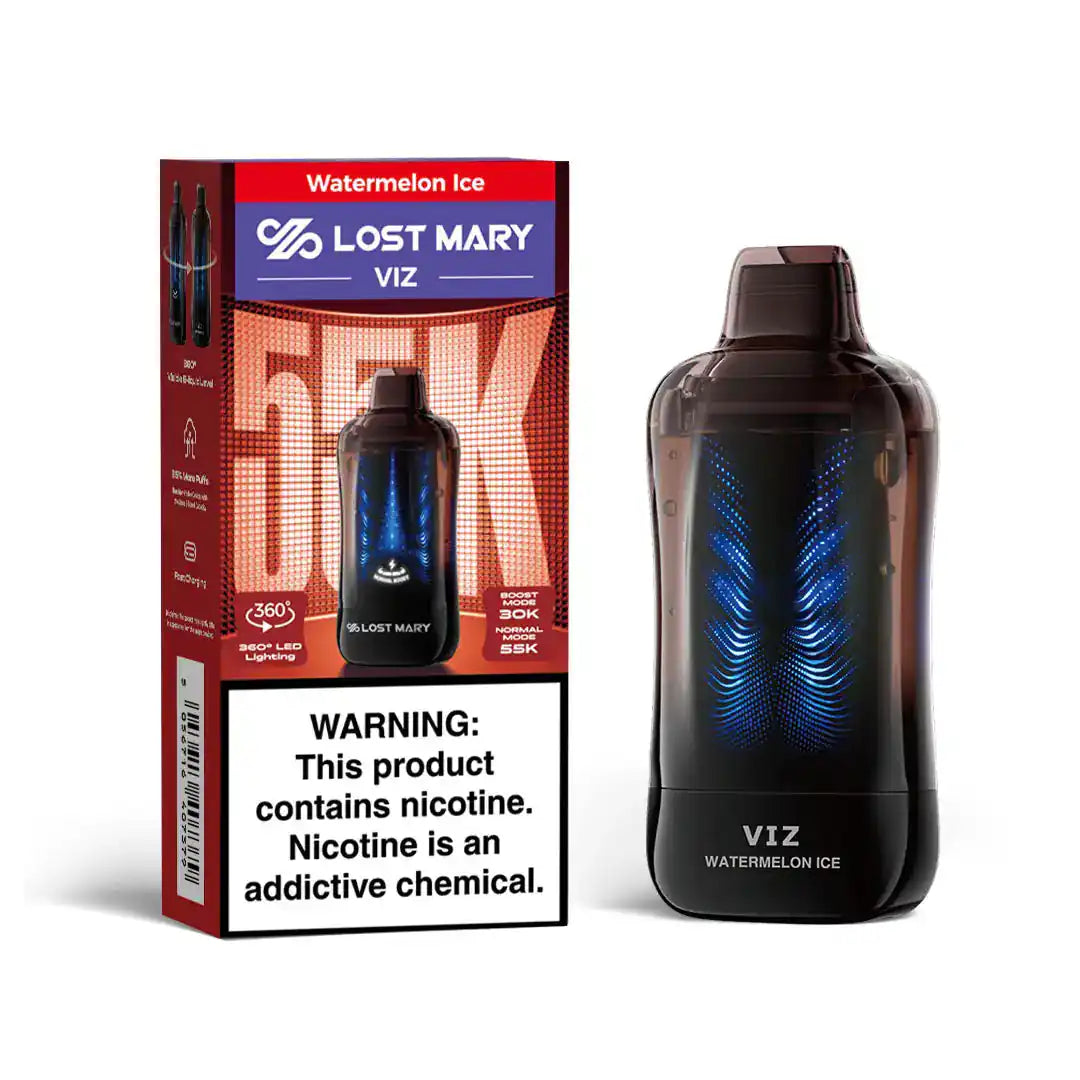 Watermelon Ice - Lost Mary VIZ 55k Disposable Vape JellyPuffs
