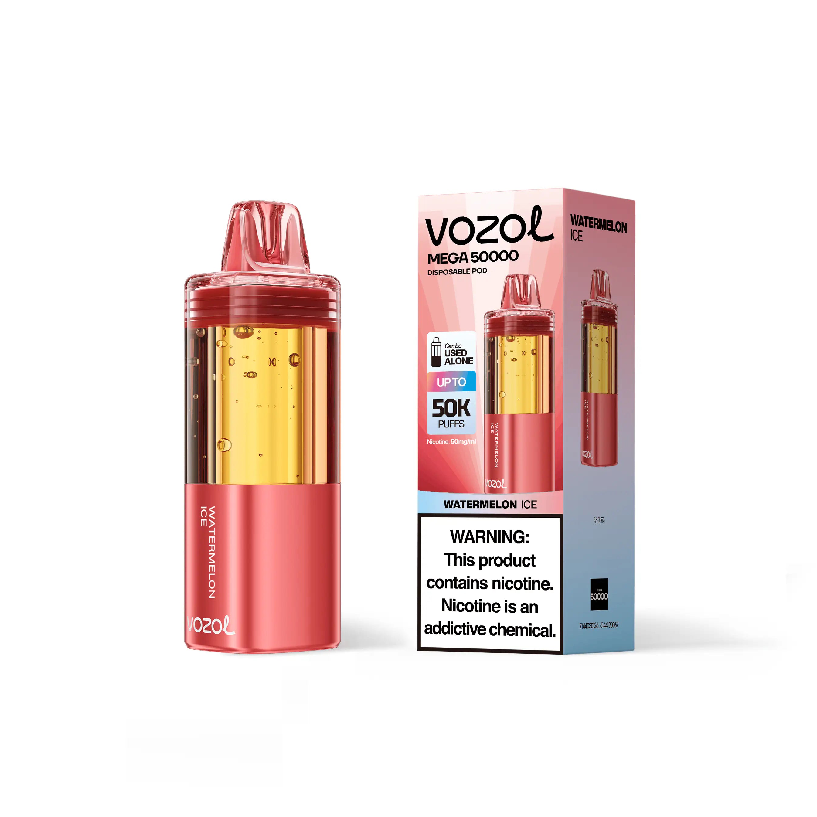 Watermelon Ice - Vozol Mega 50k Disposable Vape Pod JellyPuffs