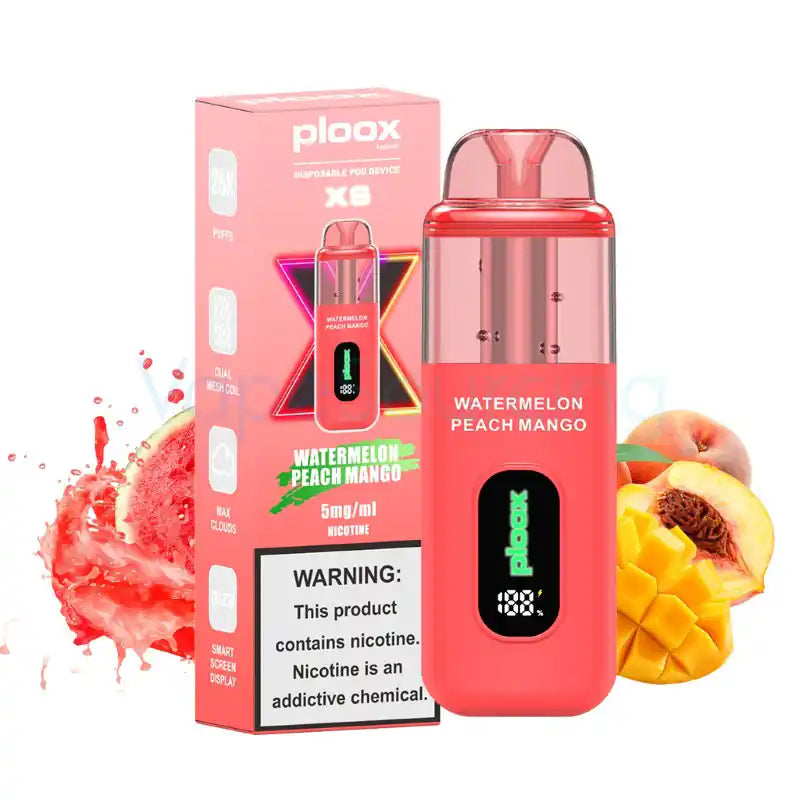 Watermelon Peach Mango - Ploox XS 25k Disposable E-Hookah JellyPuffs