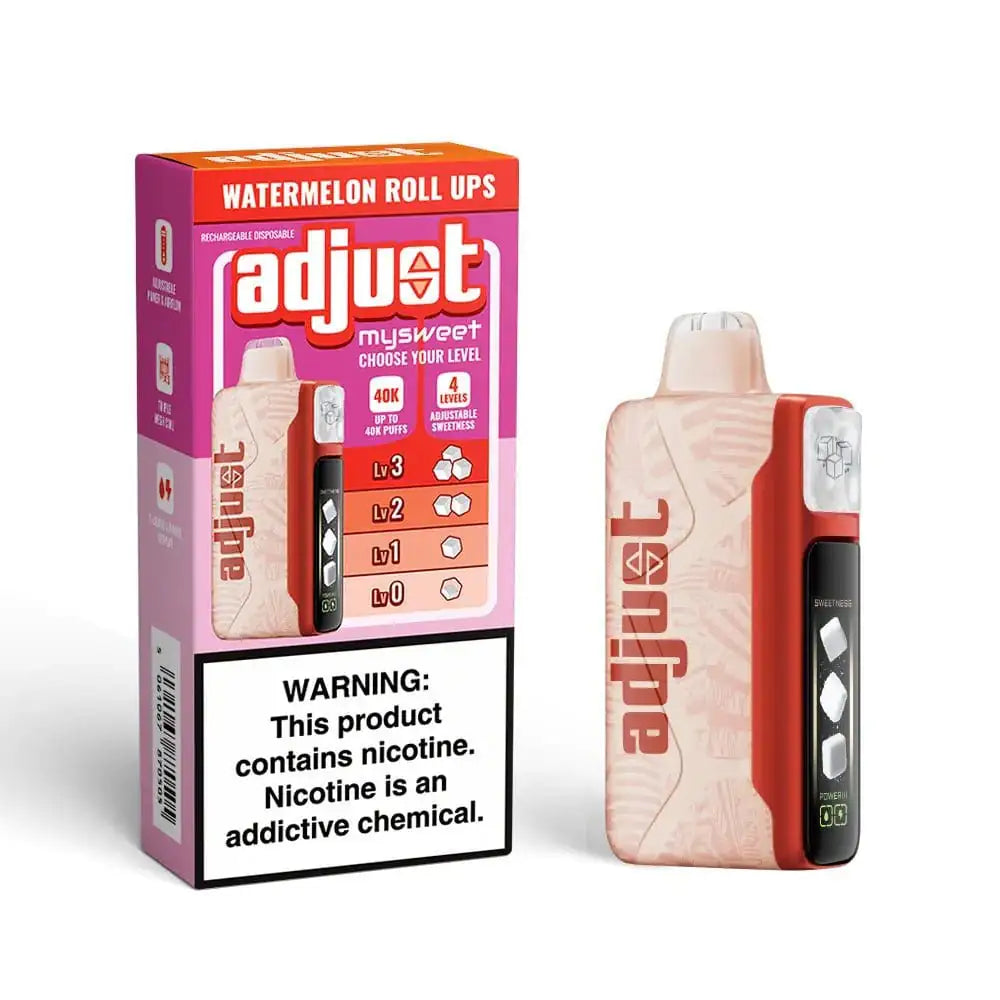 Watermelon Roll Ups - Adjust MySweet 40K Disposable Vape JellyPuffs