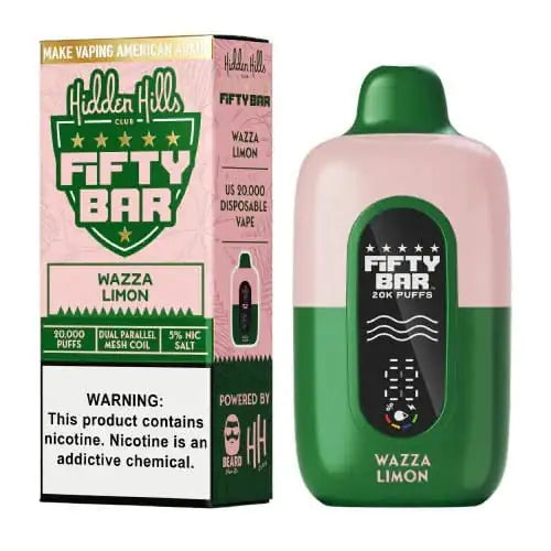 Wazza Limon - Fifty Bar 20K Disposable Vape JellyPuffs