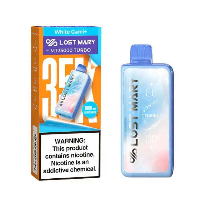 White Gami+ Lost Mary MT35000 Turbo Disposable Vape JellyPuffs