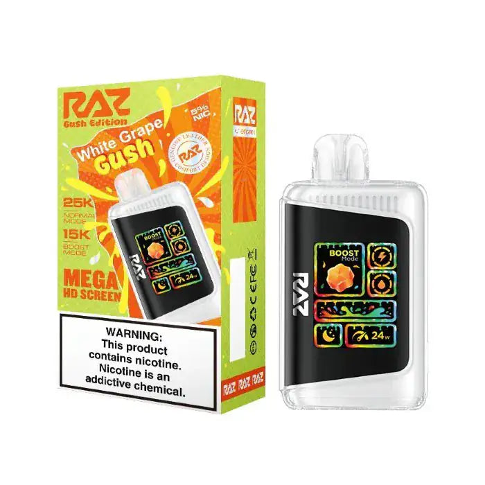 White Grape Gush - RAZ LTX DC25000 Disposable Vape JellyPuffs