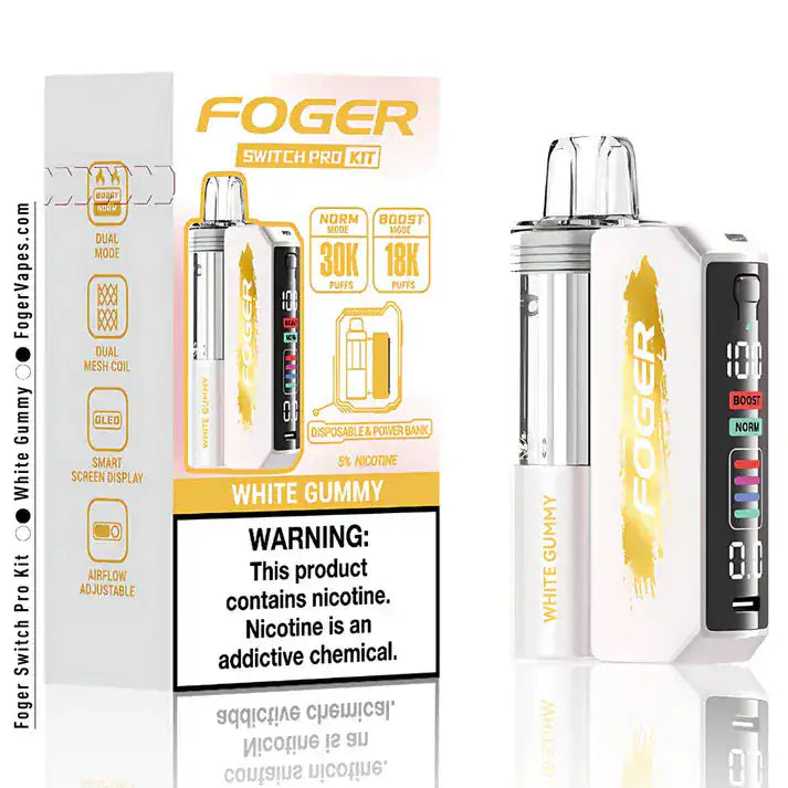 White Gummy - Foger Switch Pro 30K Disposable Kit JellyPuffs