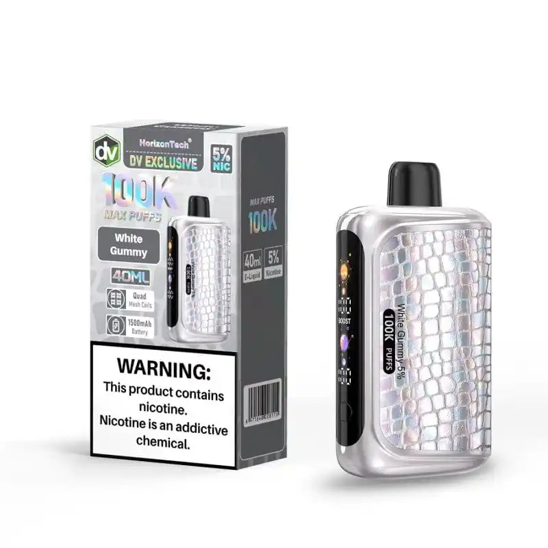 White Gummy - HorizonTech 100k Disposable Vape JellyPuffs