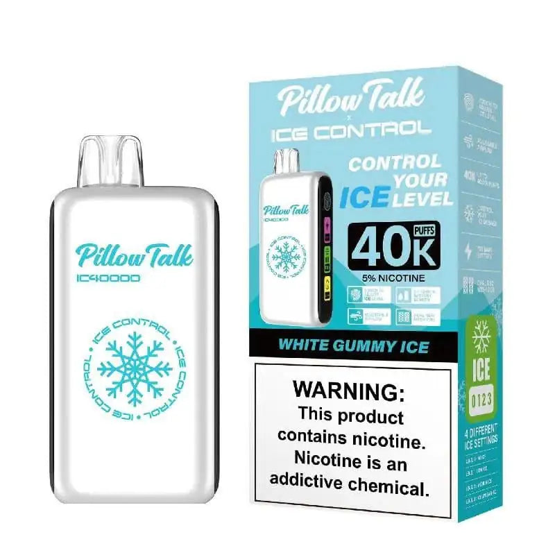 White Gummy Ice - Pillow Talk Ice Control IC40000 Disposable JellyPuffs
